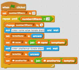 input 20 items of 2 digits each